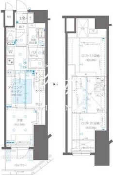 ズーム新宿御苑前 1203 間取り図