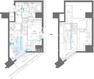 ズーム新宿御苑前 1206 間取り図