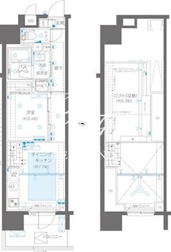 ズーム新宿御苑前 1207 間取り図