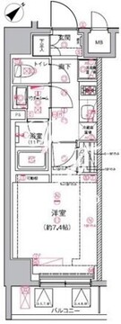 アルテシモシェルト 701 間取り図