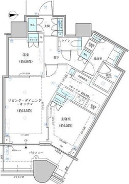 パークタワー勝どき S-4918 間取り図