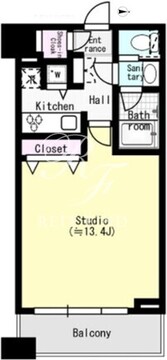 コンシェリア西新宿タワーズウエスト 1214 間取り図