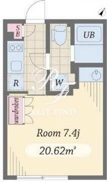 アレーロ文京白山 202 間取り図