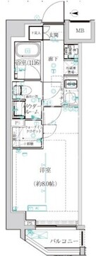 アルテシモカルド 201 間取り図