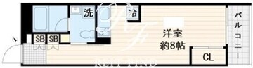 ルミークアン桜新町ノース 402 間取り図