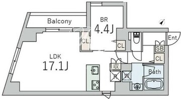 グランデュオ下北沢12 701 間取り図