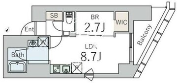 グランデュオ下北沢12 604 間取り図