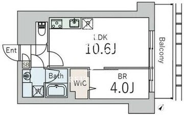 グランデュオ下北沢12 603 間取り図