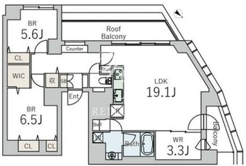 グランデュオ下北沢12 602 間取り図