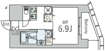 グランデュオ下北沢12 504 間取り図