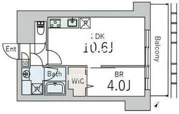 グランデュオ下北沢12 405 間取り図