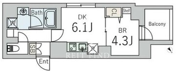 グランデュオ下北沢12 302 間取り図