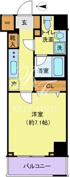 クレヴィスタ錦糸町 303 間取り図