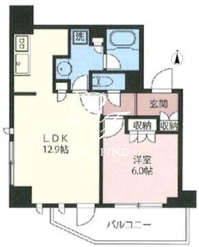 エスティメゾン北新宿 204 間取り図