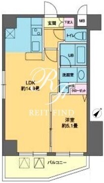 カスタリア北上野 408 間取り図