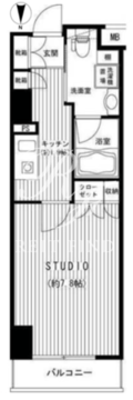 フィールA渋谷 305 間取り図