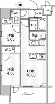 シーズンフラッツ大森エアリー 301 間取り図