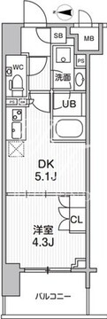 シーズンフラッツ大森エアリー 203 間取り図