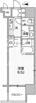 シーズンフラッツ大森エアリー 304 間取り図