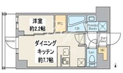 クレストコート東日暮里 202 間取り図