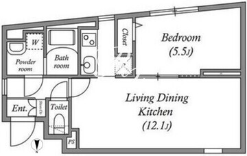 ソラシアレジデンス用賀 306 間取り図