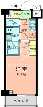 ラフィネジュ大森 405 間取り図