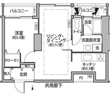 東雲キャナルコートCODAN 11-1119 間取り図