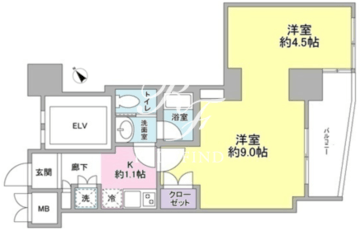 コンフォリア池尻 305 間取り図