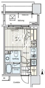 イプセ蒲田 1208 間取り図