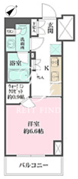 ザ・パークワンズ門前仲町 402 間取り図