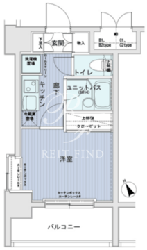 メインステージ南麻布4 302 間取り図