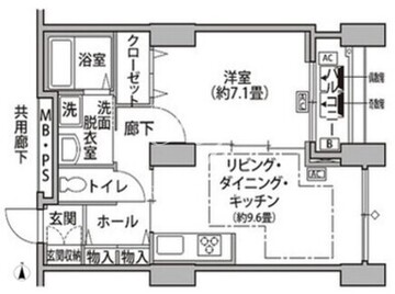 東雲キャナルコートCODAN 14-1303 間取り図