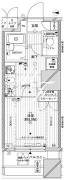 メインステージ両国 1105 間取り図