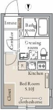 ライブフラット千駄木 202 間取り図