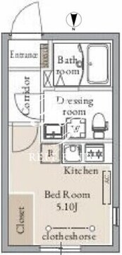 ライブフラット千駄木 303 間取り図