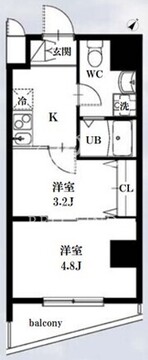 シャッツ高円寺 403 間取り図