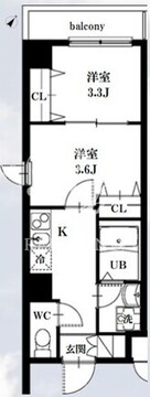 シャッツ高円寺 406 間取り図