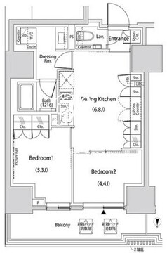 ザ・パークハビオ新中野 1504 間取り図