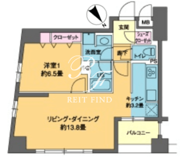 カスタリア茅場町 905 間取り図