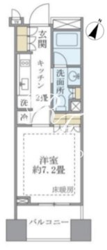 ブリリア銀座id 508 間取り図