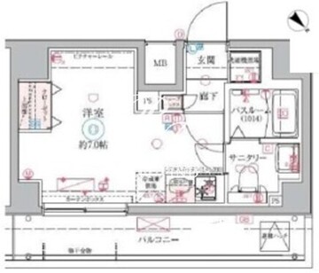 クレヴィスタ大井町 604 間取り図