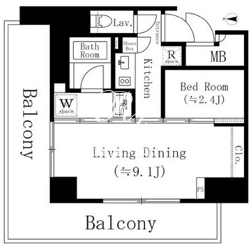 高円寺クロスオーバー 805 間取り図