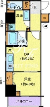 クレイシア秋葉原ラグゼスウィート 601 間取り図