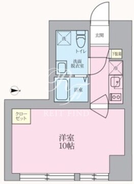 V-music中野 202 間取り図