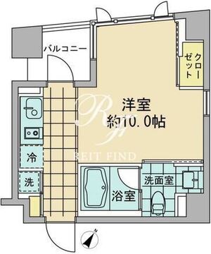 アズ日本橋人形町 203 間取り図