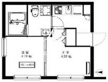 アーバンステージ菊川 101 間取り図