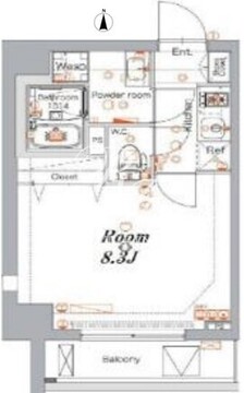 メイクスデザイン住吉 503 間取り図