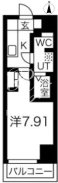 プレール・ドゥーク亀戸6丁目 702 間取り図