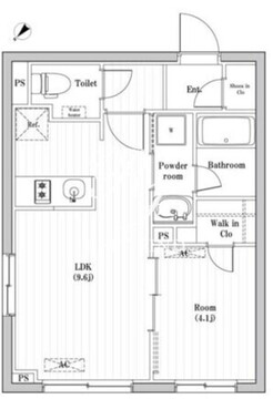 コンポジット渋谷本町 305 間取り図