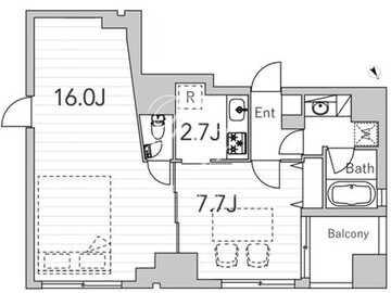 グランデュオ神楽坂2 301 間取り図